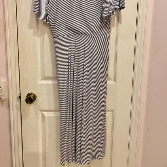 Banana Republic Stripe Twist-Front Tea Dress - Picture 2 of 4
